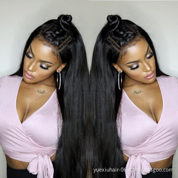 Wholesale Indian 100% Human Swiss HD Transparent Kinds of Lace Glueless Raw Virgin kinky straight Hair Wigs for Black Women